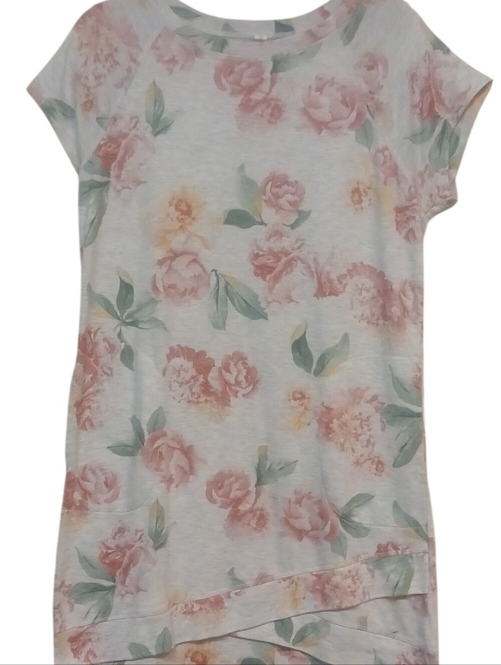 Ideology -Ladies Beach Cover Up, Asymmetrical Hem, Pockets, Short Sleeve, Size M - Picture 4 of 9